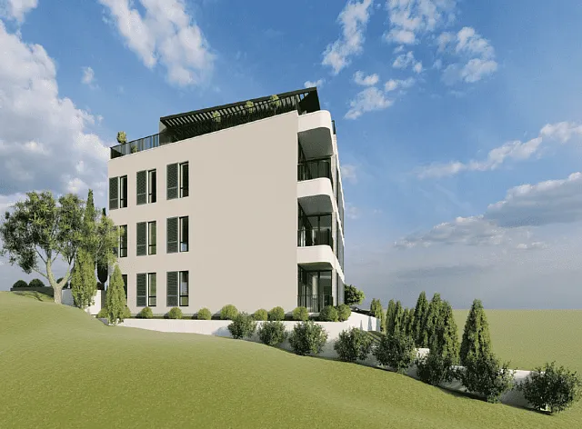 Apartments in a new modern building in Baosici 50m away from the sea